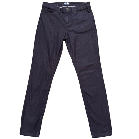 The North Face Women's Dark Blue Stretch Denim Jeans Size 2 Inseam 27" - Picture 1 of 7